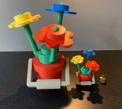 lego flower pot/bucket with handle