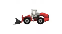 lesu liebherr 574 hydraulic wheel loader