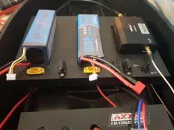 lipo plate x2 + echo receiver monocoque