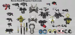 McFarlane 7 inch Custom Raven Guard Gear and Weapons