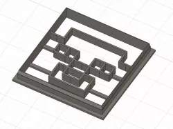 Minecraft Steve Head Cookie and Fondant Cutter with Embosser