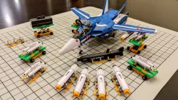 Missile Carriers / Carts for Arcadia / Yamato 1/60 Macross VF-1 Valkyrie Toy - Miniature Military Deck Equipment