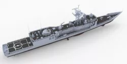 MODERNIZED LEGENDARY EX US OLIVER HAZARD PERRY CLASS FRIGATE 3D PRINT READY