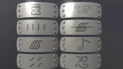 NARUTO - HEADBANDS 3D PRINTABLE