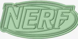 Nerf logo cookie cutter