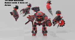 New 10 inch Custom Kastelan Robot (Ryza) with Extra Arm Weapons
