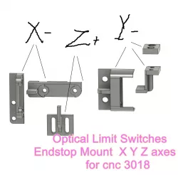 Optical Limit Switches  Endstop Mount  X Y Z axes for cnc 3018 3024 3040 2410 max alu series