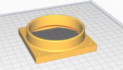 PC fan to hose adapter, PC fan to exhaust hose adapter