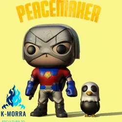 Peacemaker and Eagle Funko