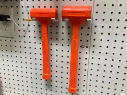 Pegboard holder for Harbor Freight Pittsburgh 2lb dead blow hammer