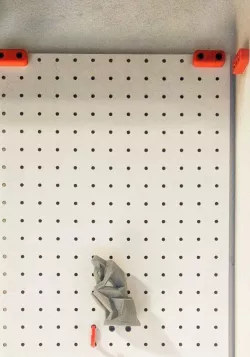 Pegboard wall mount spacer