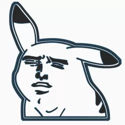 PIKACHU MEME COOKIE CUTTER