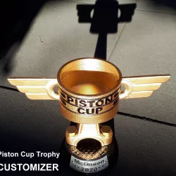 Piston cup trophy from Cars - Customizer version