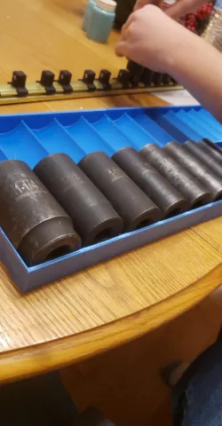 pittsburg 1/2 in drive impact socket tray