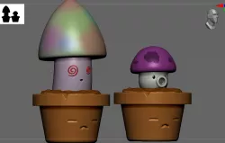 Plant vs Zombie - Puff-shroom & Hypno-shroom