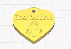 Real Madrid Heart Key Ring