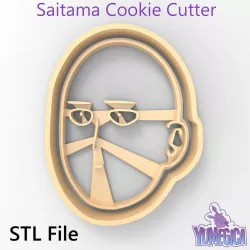 Saitama from “One Punch Man” Cookie Cutter - STL file