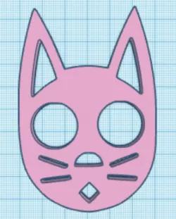 Self defense cat keychain