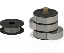stackable shelves (using spools)