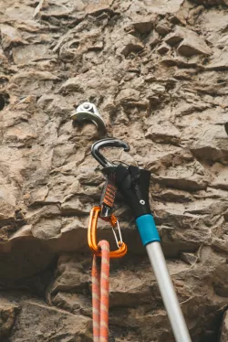Stick clip for climbing