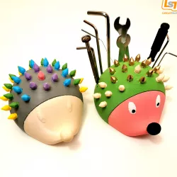 Storage hedgehog for nozzles and 3D printer tools