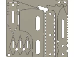 SURVIVAL TOOLS CARD(CNC)