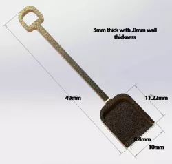 Tiny weed shovel!