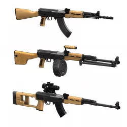 Type 81 (complete) 3-Pack  / 81式自動歩槍