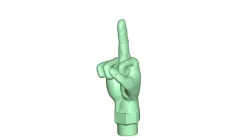 Ventiel caps middle finger car