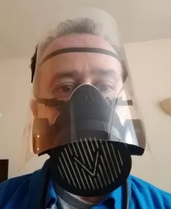 VMO VISORS for MASK V2 and V3 - 3D-PRINTED PROTECTIVE - CORONAVIRUS COVID-19