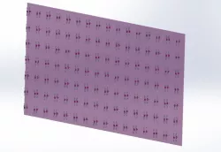112 Paperclip Folded Dipole Antenna Curtain Phased Array for 5.8 GHz