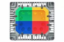 150W Explosion Proof High Bay LED Colored Light Fixture - 21000 Lumens - C1D1 - Paint Spray Booth