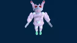 3d Alien Future Model Low-poly 3D model