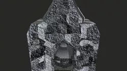 3d Model Rocky Hut Low-Poly Low-poly 3D model