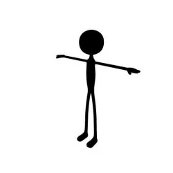 3D Rigged Stick Figure 3D model