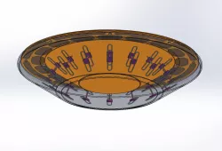 5.8 GHz Circular Paperclip Folded Dipole Phased Array Antenna