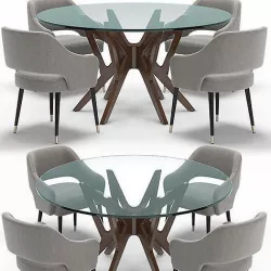 Adriana Hoyos Table TN06-100 Chai  TN01-100 3D model