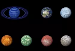 Alien Planet Moon Sci-Fi Fantasy 3D model