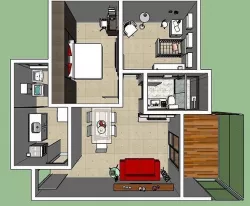 Apartamento moderno -  apartment 3D model