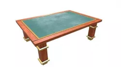 Art Nuvo Style Coffee Table Low-poly 3D model