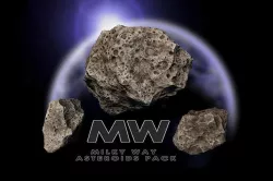 Asteroids of Andromeda  Low-poly 3D model