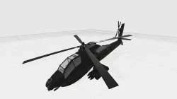Attack helicopter 3D model