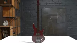 bass guitar 3D model