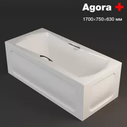 Bath rectangular Agora 3D model