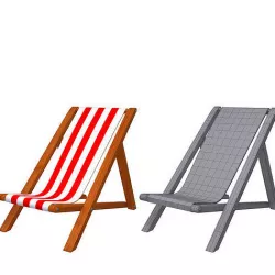 Beach Sling Chair 3D model