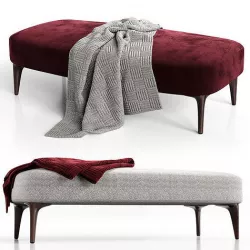 Bench minotti aston 3D model
