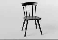 Black Chair - dining room - ArchViz - Low-poly Low-poly 3D model
