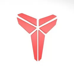 Black Mamba Logo v1 003 Low-poly 3D model