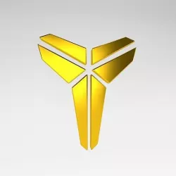 Black Mamba Logo v1 005 Low-poly 3D model