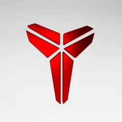 Black Mamba Logo v1 006 Low-poly 3D model